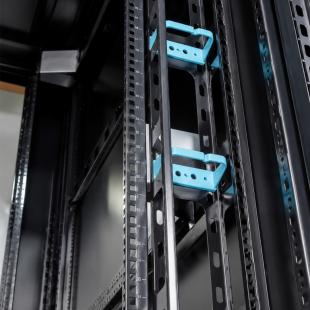 DNMTRDDP-002-0 - RACK DATACENTER 19POL DESMONTAVEL PORTA PERF. 42U 600 X 1200 PRETO S/ GUIAS - DN-RDDP-42-60.120PT - D-NET