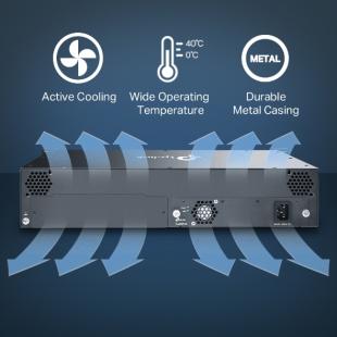 TPCVCOTA-001-0 - CHASSI PARA CONVERSOR C/ 14 ESPACOS E ALIMENTA��O AC - MC1400 - TP-LINK
