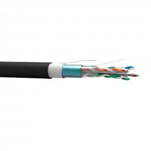 LEINCC06-009-0 - CABO TRANSM. DADOS GIGALAN INDUSTRIAL CAT.6 F/UTP (BLINDADO) 23AWG X 4P PRETO LSZH - 23360043 - LIGHTERA