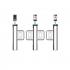 DHCACTSW-020-0 - CATRACA DE ACESSO COM BARREIRA TIPO SWING LADO ESQUERDO - DHI-ASGB611Y-L - DAHUA