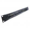DNCNFF1U-008-0 - FRENTE FALSA 19 X 1U C/ ESCOVA METALICA PT - DN-5600100040 - D-NET