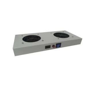 70900210 - UNIDADE DE TETO P/ RACK PAREDE C/ 2 VENTILADORES BG - 5010100011 - IP METAL