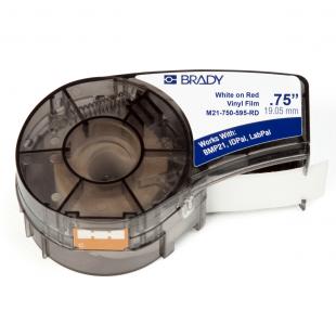 BYSIETM2-017-0 - ETIQUETA P/ M210/M211 B595 VINYL PERMANENTE 0.75 POL X 21 PES BR NO VM - M21-750-595-RD - BRADY