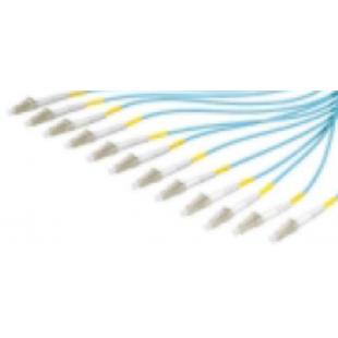 LETLCDO4-020-0 - CORDAO OPT. CON. MULTIMODO OM4 (50/125) 12F LC-UPC/MPO12-UPC(F)  10,0M (0.7D3.0) MTF LSZH ACQUA TIPO B - 33950026 - LIGHTERA