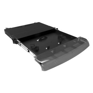 LETLDMLX-002-0 - DIO MODULAR LGX PARA ATE 3 CASSETES/PLACAS LGX 19 POL/1U  METALICO/PLASTICO PRETO - 35265004 - LIGHTERA