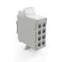 LEINPPDS-001-0 - PATCH PANEL DESCARREGADO  TRILHO DIN 8P CINZA - 35150333 - LIGHTERA