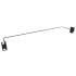LEFAGCGT-001-0 - GUIA DE CABOS TRASEIRO  19 POL/1U  METALICO PRETO - 35150526 - LIGHTERA
