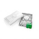 LETLPTPD-002-0 - ROSETA PTO PAREDE 4X2  2F BRANCO - 35250168 - LIGHTERA