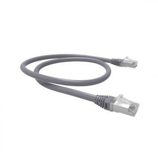 LEGGPC6A-010-0 - PATCH CORD GIGALAN GREEN CAT.6A F/UTP (BLINDADO) 1,5M CINZA LSZH - 35085046 - LIGHTERA