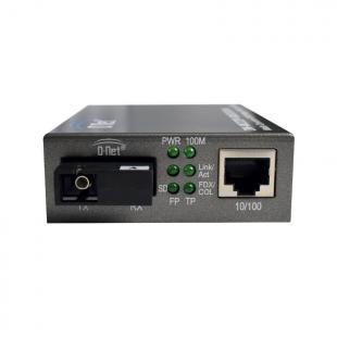 51450340 - MEDIA CONVERTER RJ-45 10/100/SC SM 100 WDM 60KM A - DN-MCCOP-SMSC60WA - D-NET