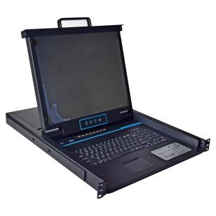 DNKVGVTA-002-0 - KVM GAVETA 17" VGA 8 PORTAS - DN-KVM-1008. - D-NET
